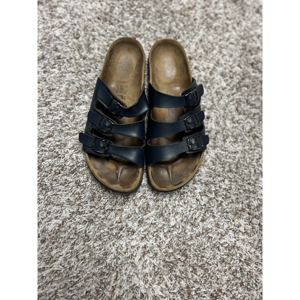 Betula by Birkenstock Navy Blue Triple Strap Buckle Sandals Womens 10 EU 41